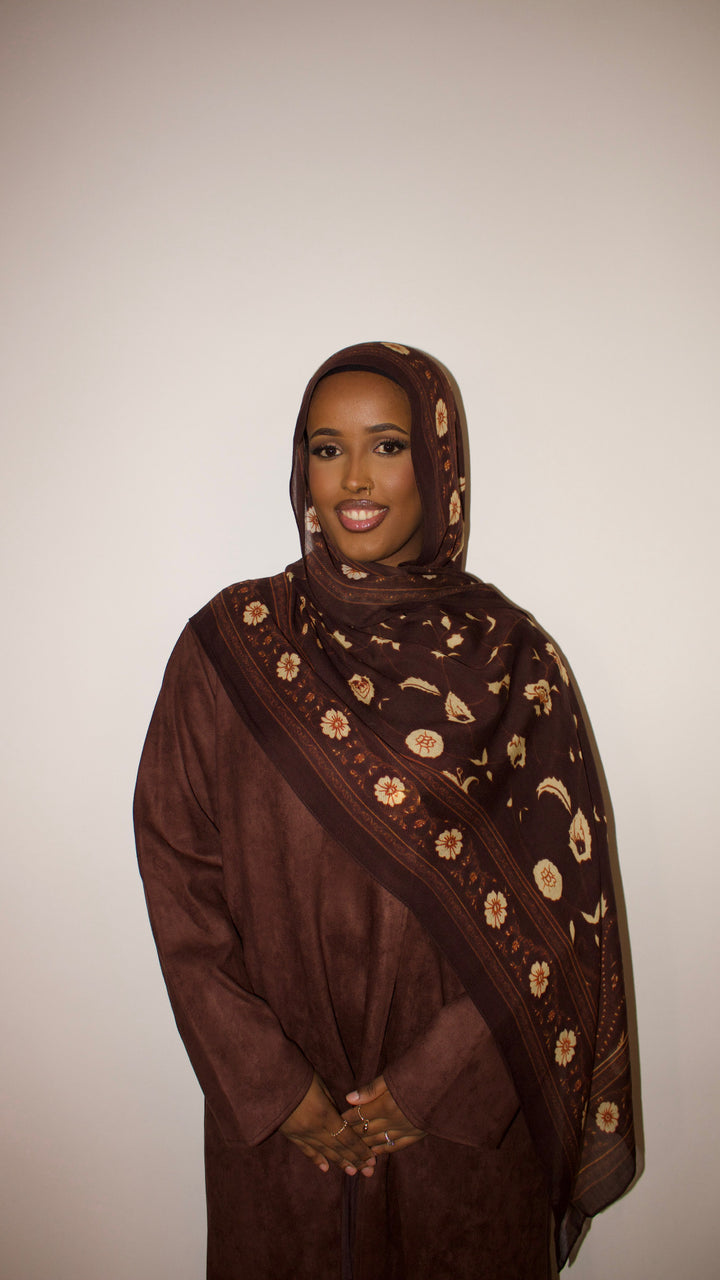 Sable Chocolate Printed Modal