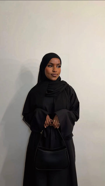 Abaya svart linne 100% linen