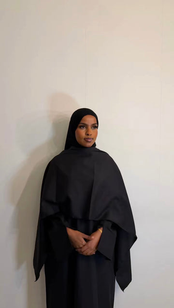 The Black Linen Shaila Abaya