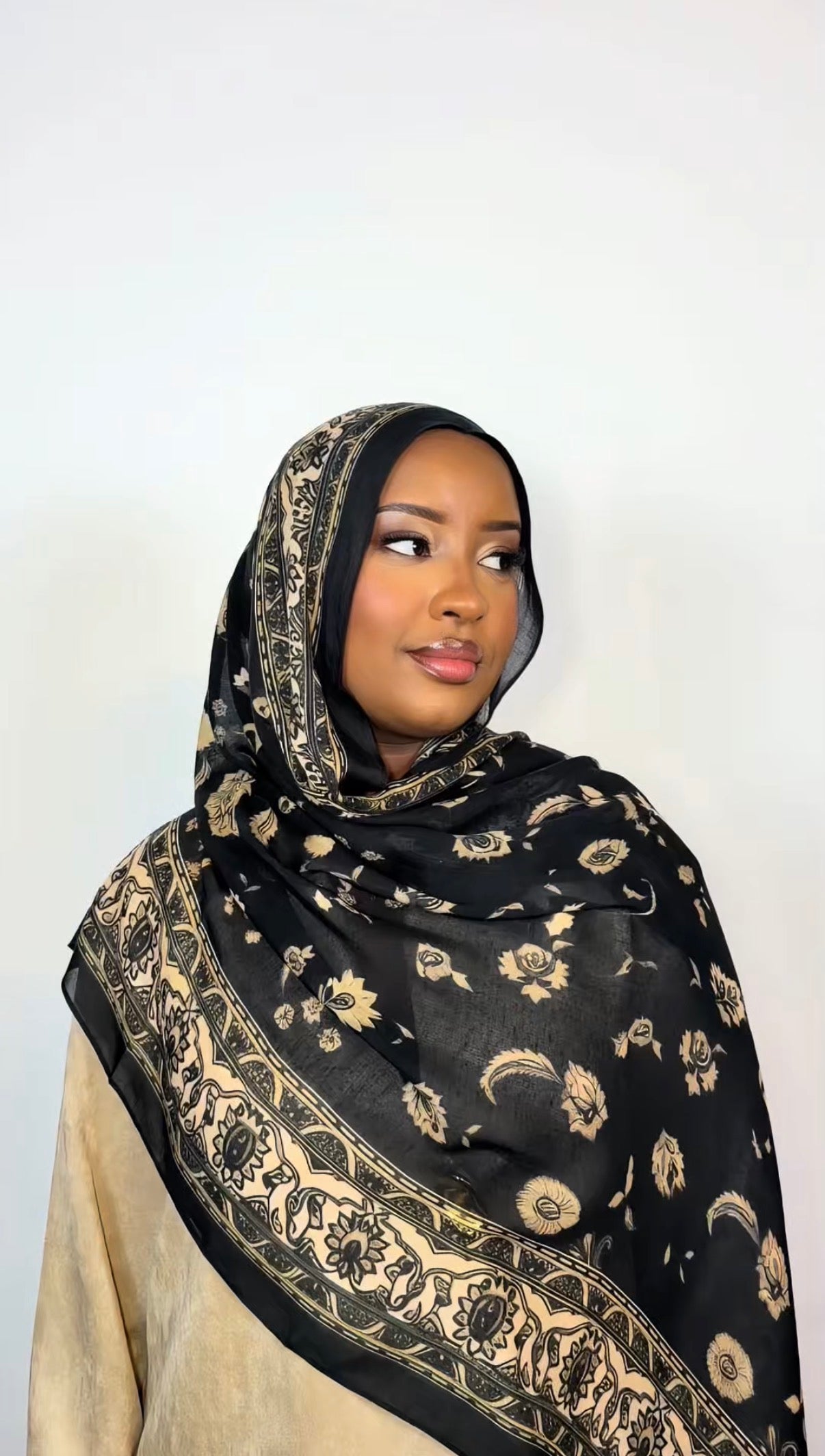 Sable Noir Printed Modal