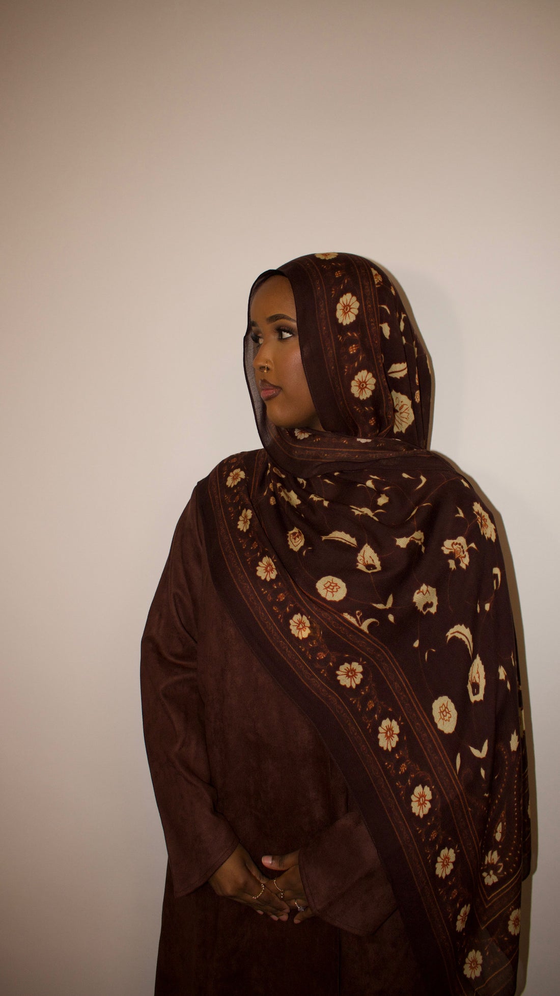 Sable Chocolate Printed Modal