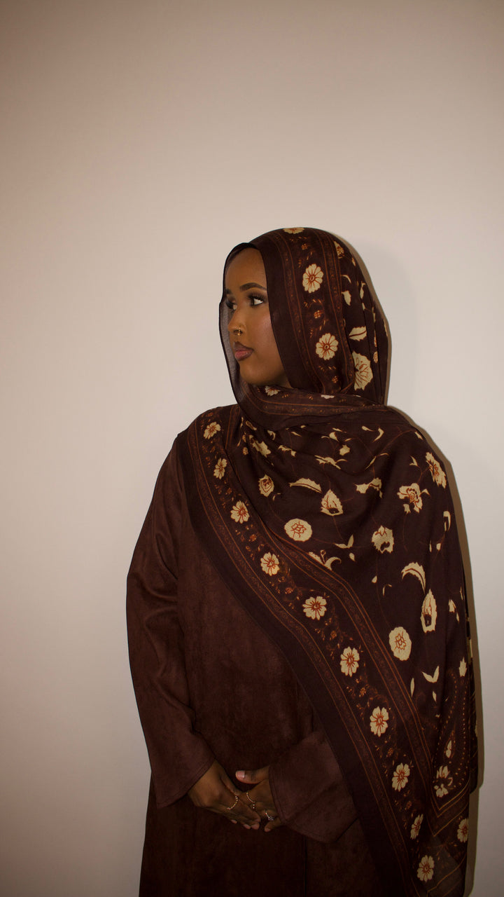 Sable Chocolate Printed Modal