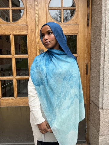 Ocean veil  printed modal